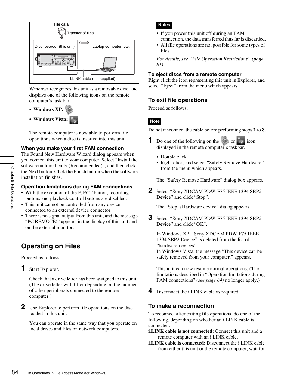 Operating on files | Sony 3-270-589-12 (1) User Manual | Page 84 / 135