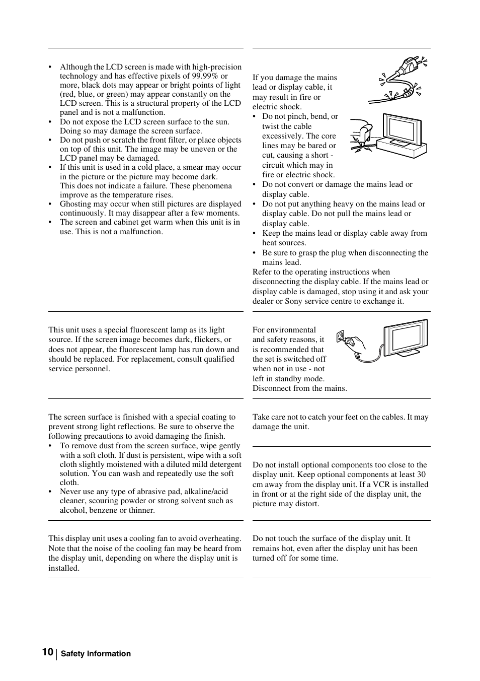 Sony WEGA KLV-30MR1 User Manual | Page 10 / 304