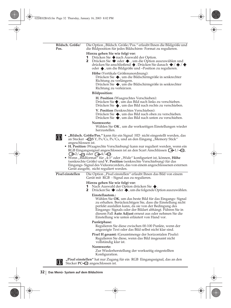 Sony WEGA KLV-30MR1 User Manual | Page 108 / 304