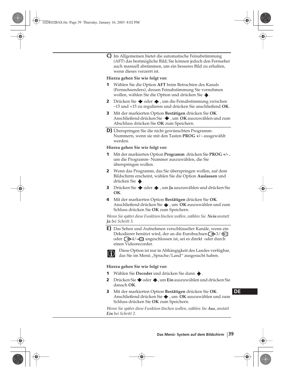 Sony WEGA KLV-30MR1 User Manual | Page 115 / 304