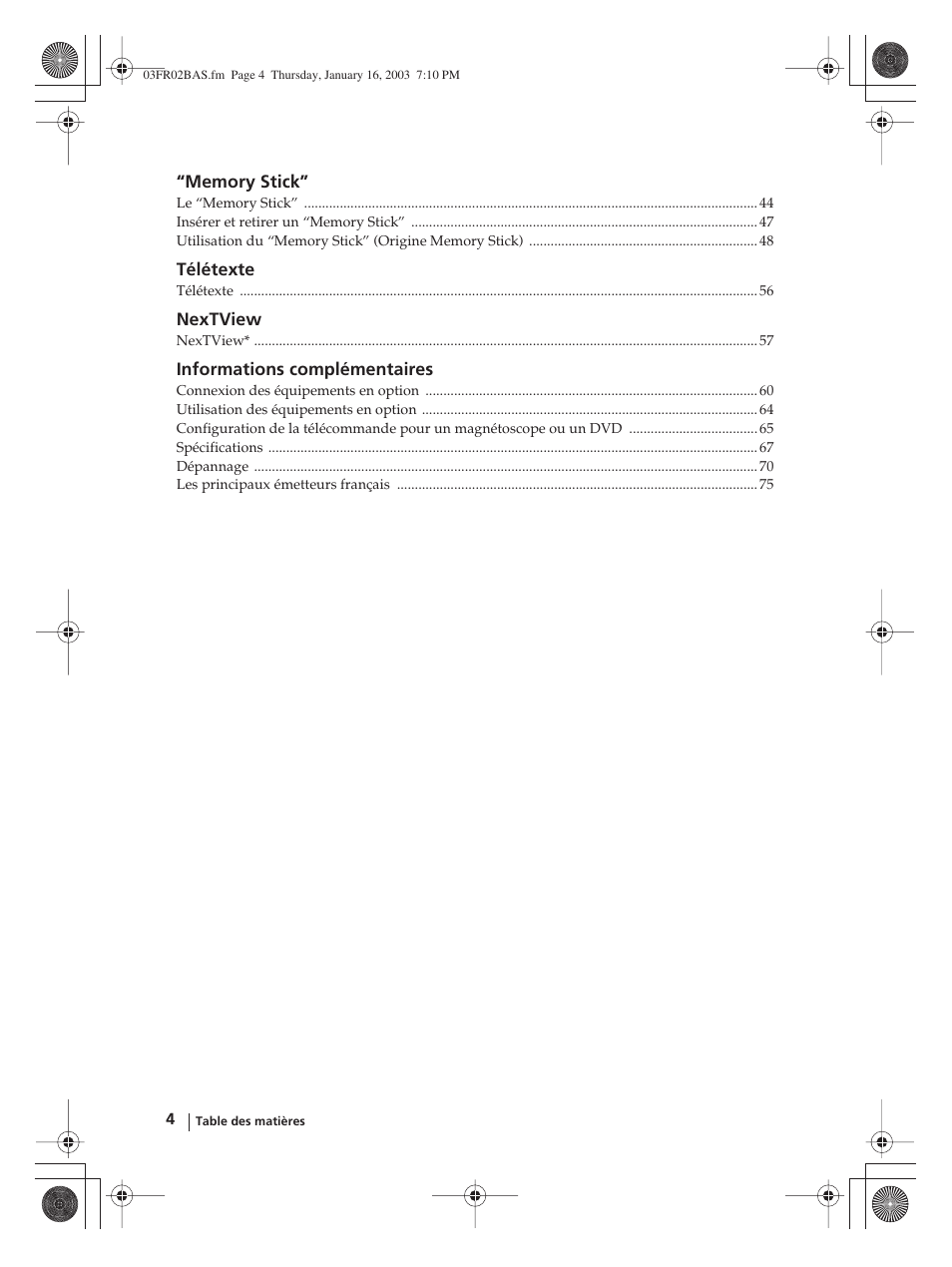 Sony WEGA KLV-30MR1 User Manual | Page 154 / 304