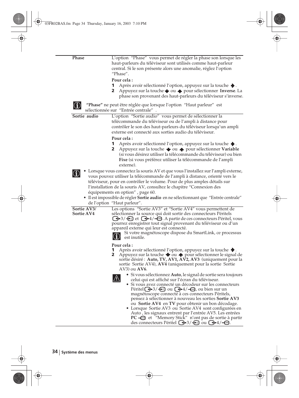 Sony WEGA KLV-30MR1 User Manual | Page 184 / 304