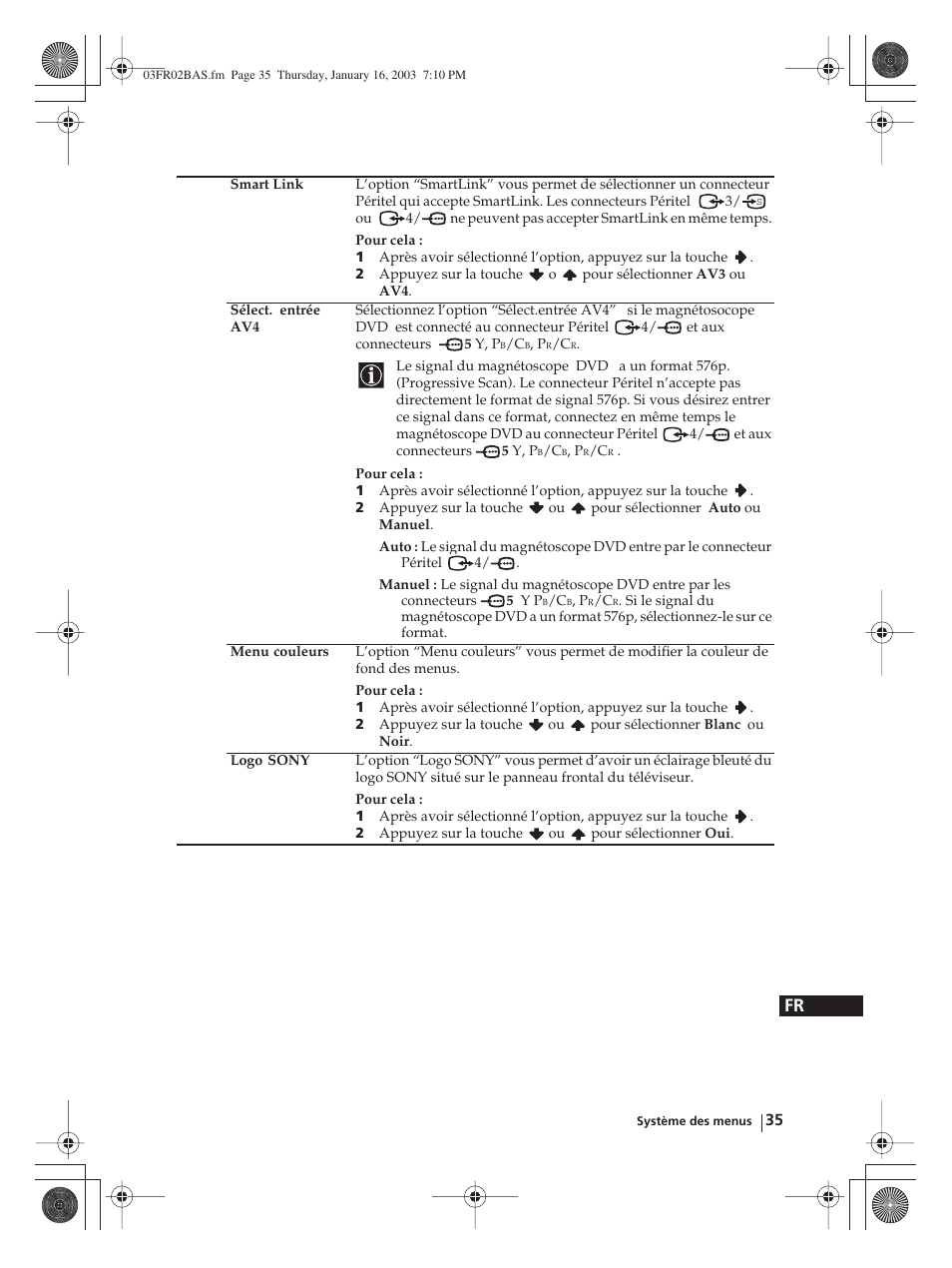Sony WEGA KLV-30MR1 User Manual | Page 185 / 304