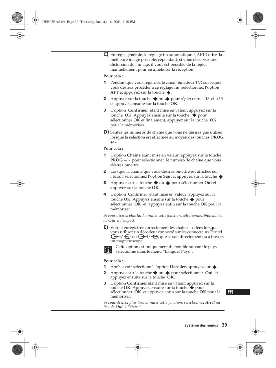 Sony WEGA KLV-30MR1 User Manual | Page 189 / 304
