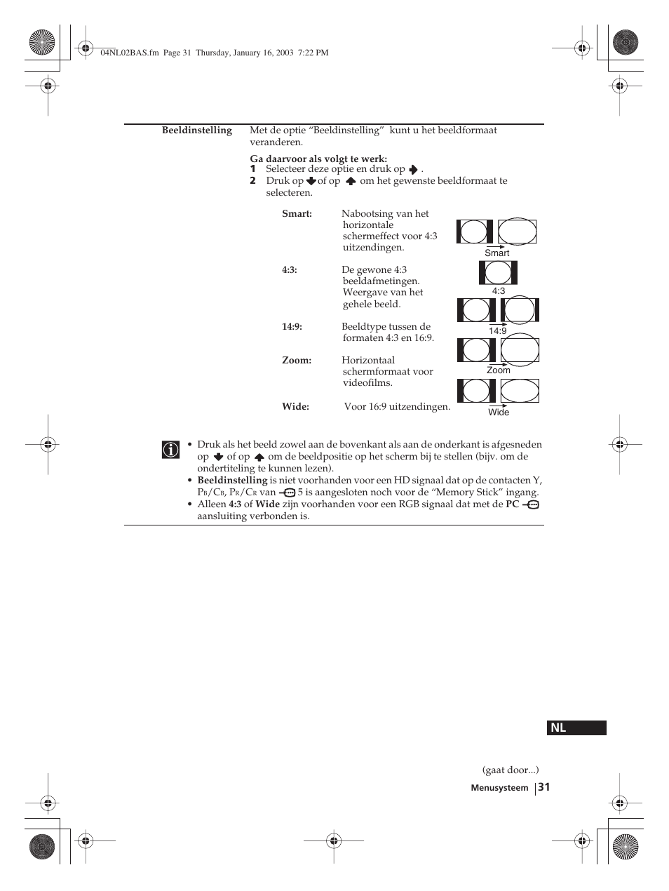 Sony WEGA KLV-30MR1 User Manual | Page 259 / 304