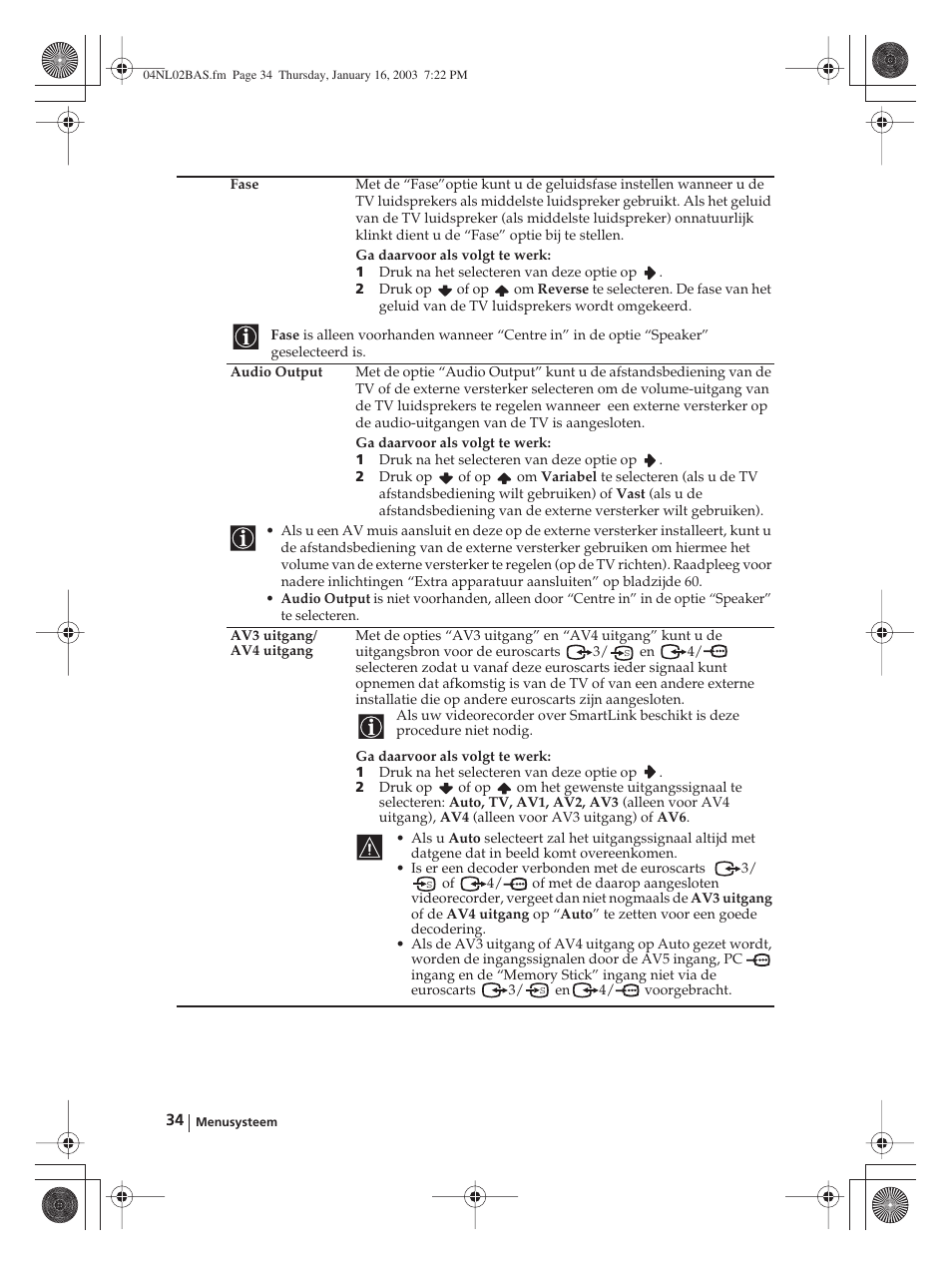 Sony WEGA KLV-30MR1 User Manual | Page 262 / 304