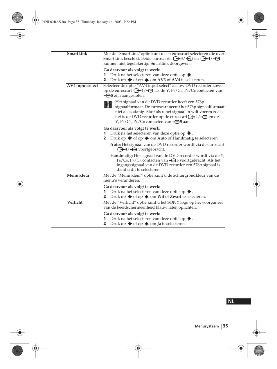 Sony WEGA KLV-30MR1 User Manual | Page 263 / 304