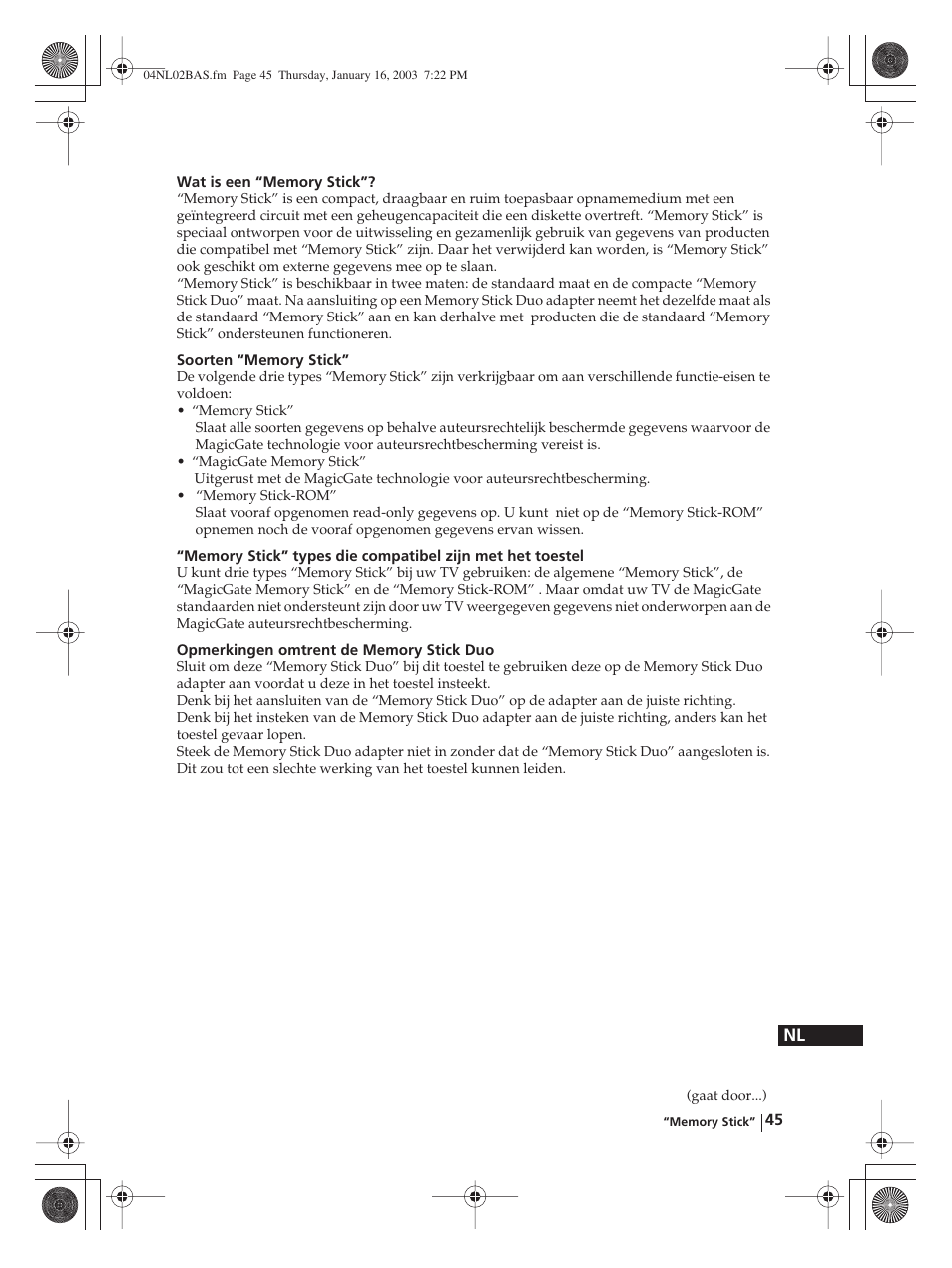 Sony WEGA KLV-30MR1 User Manual | Page 273 / 304