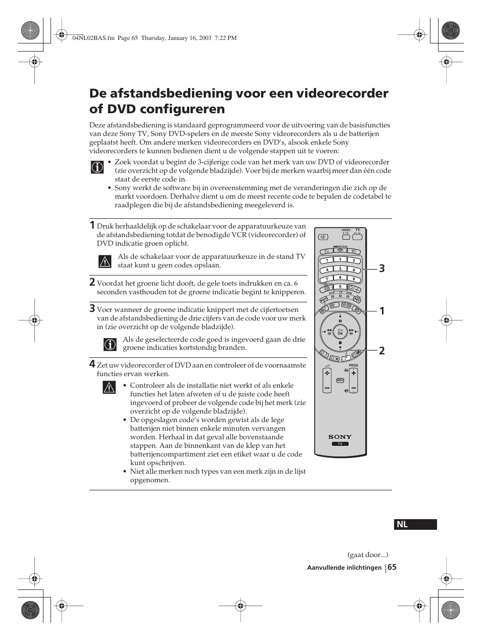 Sony WEGA KLV-30MR1 User Manual | Page 293 / 304