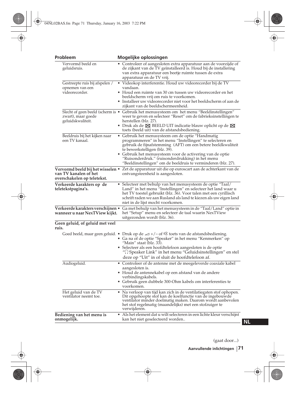 Sony WEGA KLV-30MR1 User Manual | Page 299 / 304