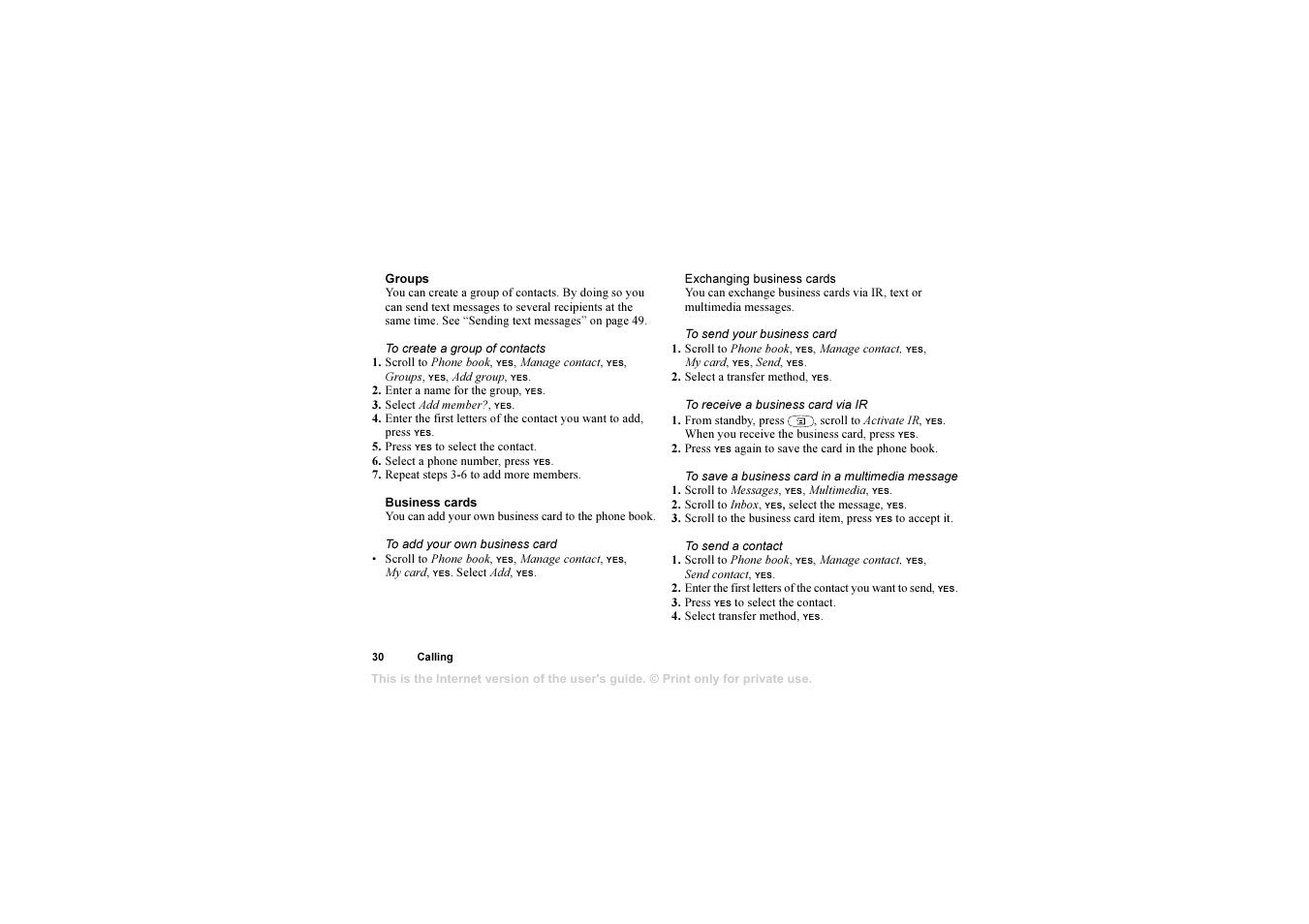 Sony T310 User Manual | Page 30 / 91