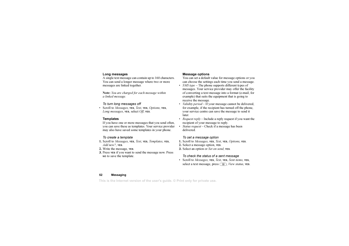 Sony T310 User Manual | Page 52 / 91