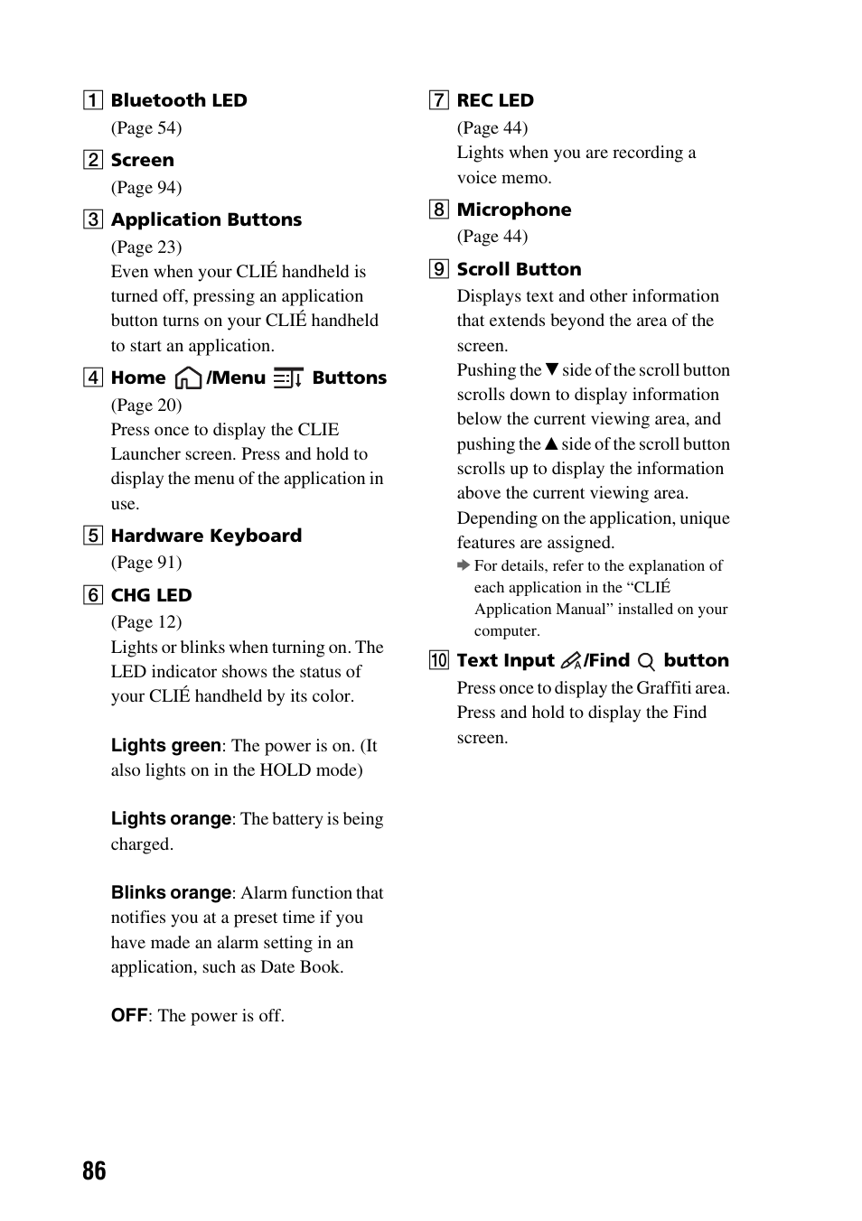 Sony PEG-TG50 User Manual | Page 86 / 100
