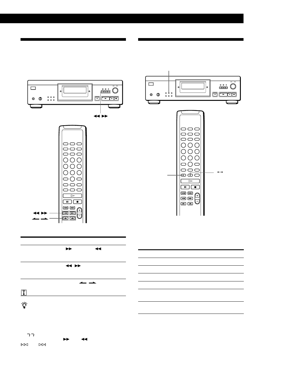 Playing tracks repeatedly, Locating a particular point in a track, Playing cds | Sony CDP-XA555ES User Manual | Page 11 / 76