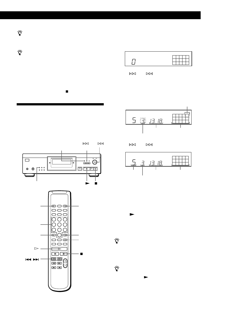 Creating your own programme (programme play), Playing cds, Creating a programme on the player 1 | Sony CDP-XA555ES User Manual | Page 13 / 76