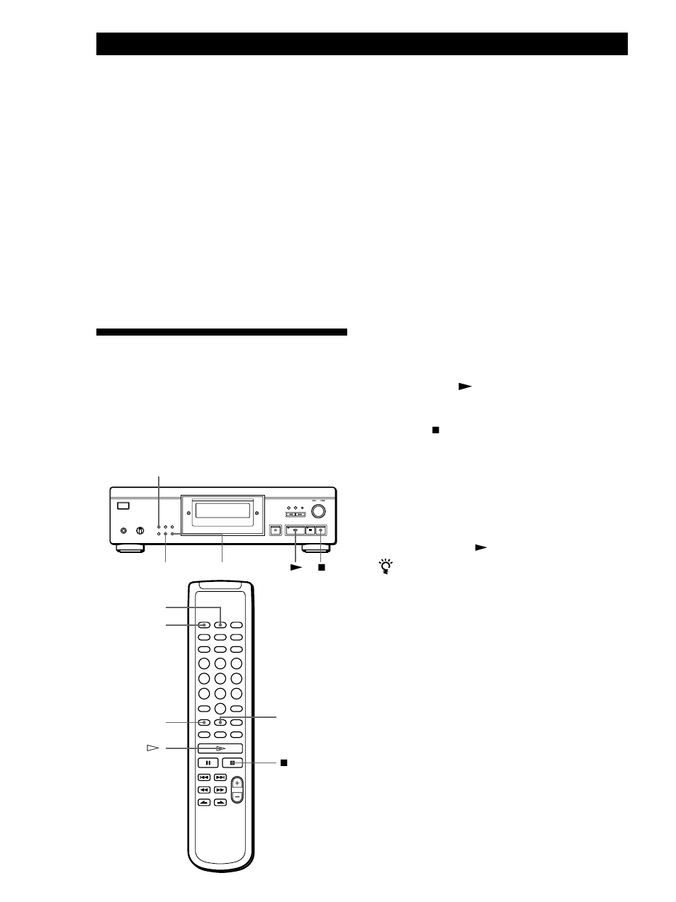 Suppression des index personnalisés 1, Lecture avec la fonction de suppression de bloc 1, Annulation de la fonction de suppression de bloc 1 | Sony CDP-XA555ES User Manual | Page 46 / 76