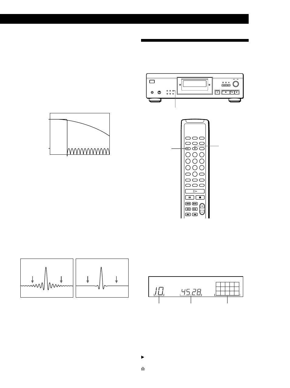 Uso del visor, Reproducción de discos compactos | Sony CDP-XA555ES User Manual | Page 57 / 76