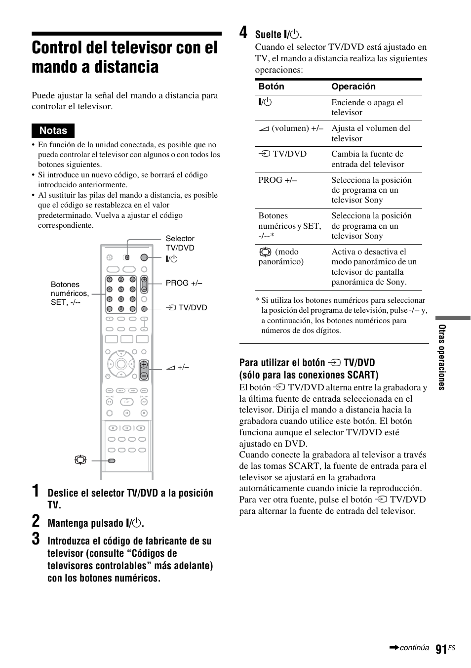 Control del televisor con el mando a distancia | Sony DAR-RH7000 User Manual | Page 217 / 536
