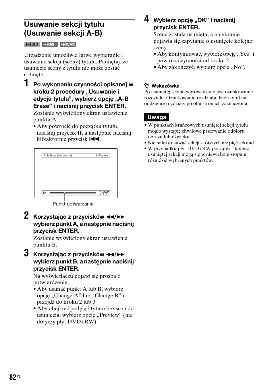 Usuwanie sekcji tytułu (usuwanie sekcji a-b) | Sony DAR-RH7000 User Manual | Page 468 / 536