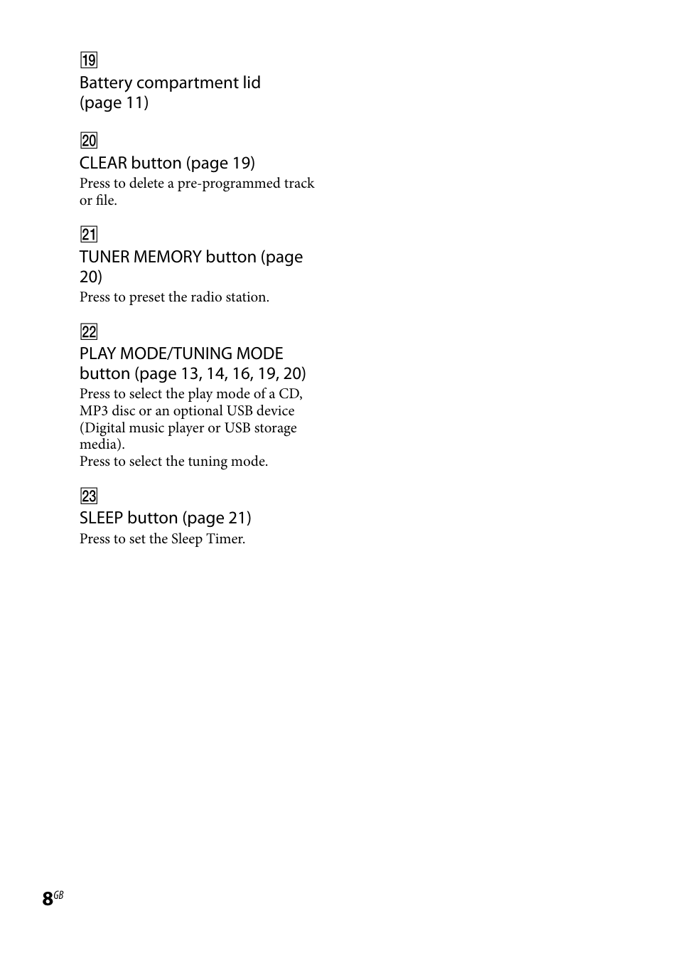Sony CMT-BX7DAB User Manual | Page 8 / 32