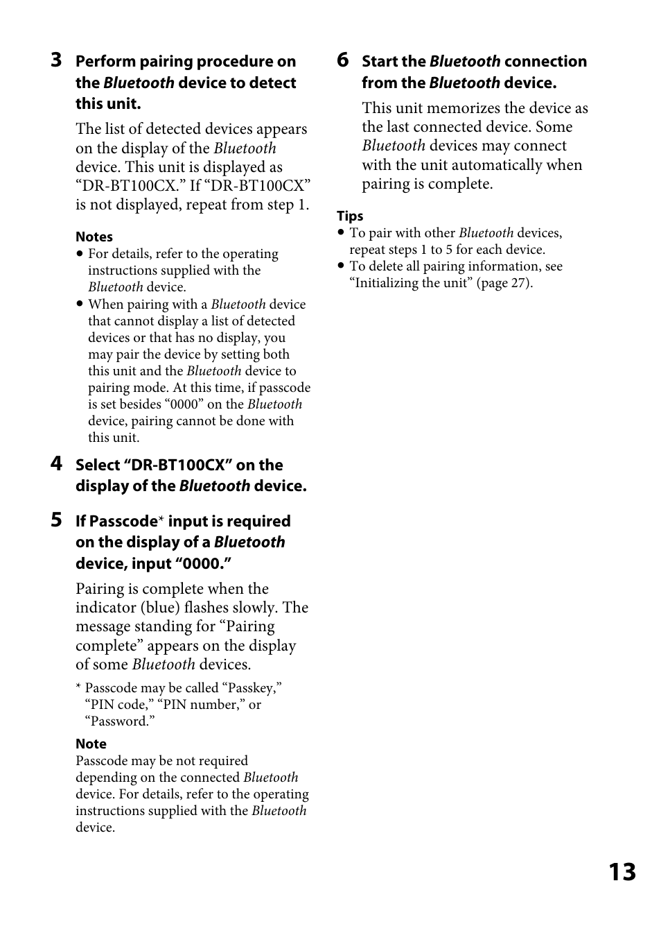 Sony DR-BT100CX User Manual | Page 13 / 32