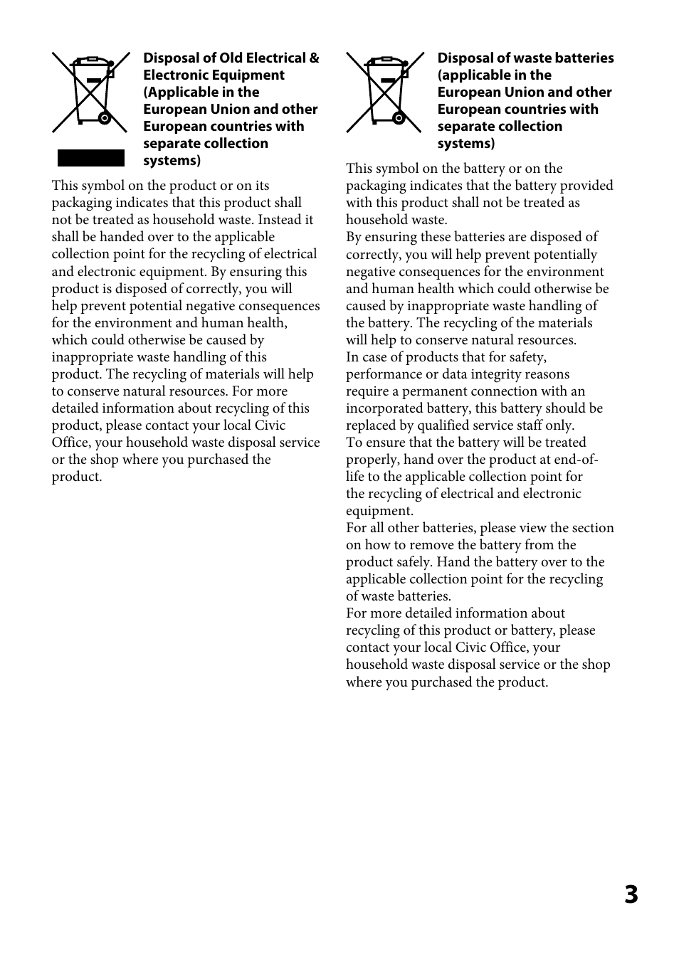 Sony DR-BT100CX User Manual | Page 3 / 32