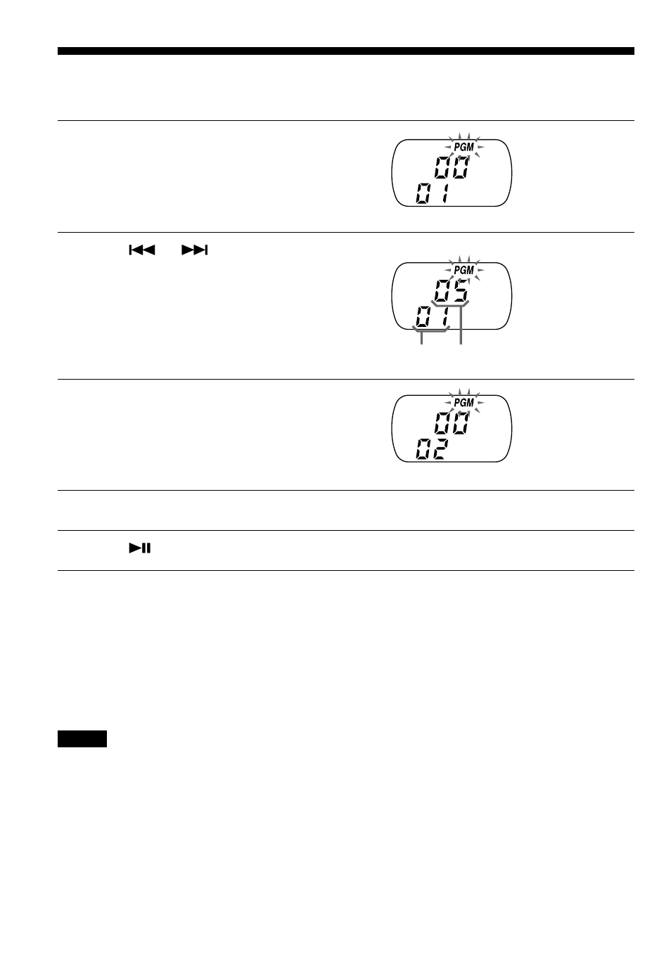 Playing tracks in your favorite order (pgm play), Playing tracks in your favorite order, Pgm play) | Sony D-EJ616CK User Manual | Page 10 / 24