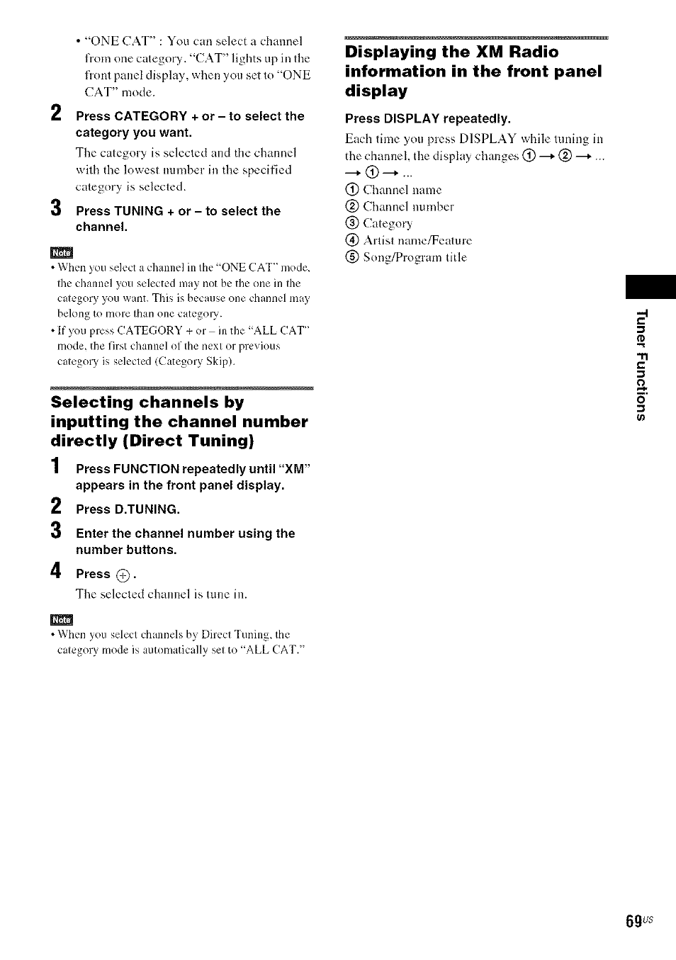 Sony DA V-HDX5OO User Manual | Page 69 / 120