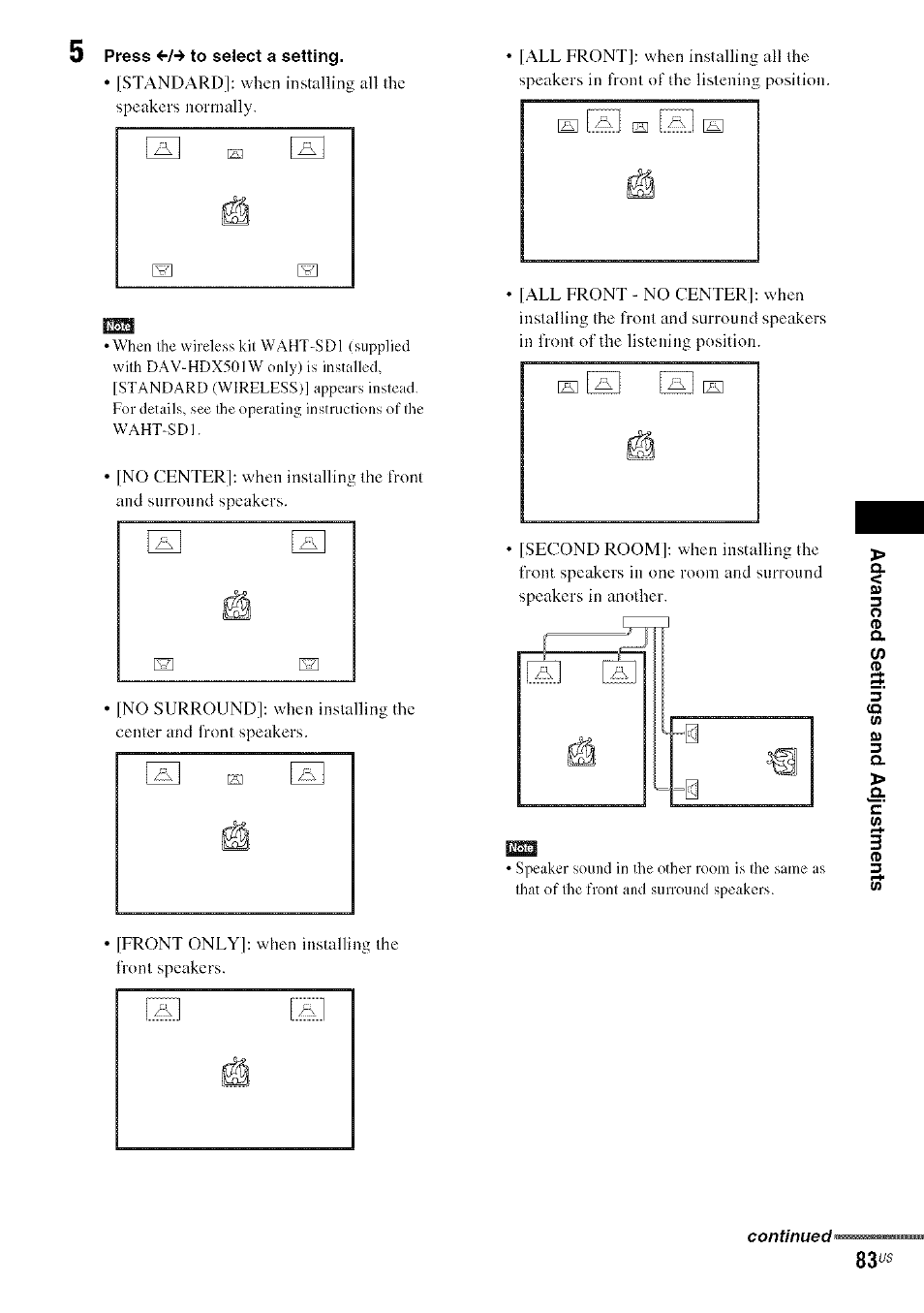 Sony DA V-HDX5OO User Manual | Page 83 / 120