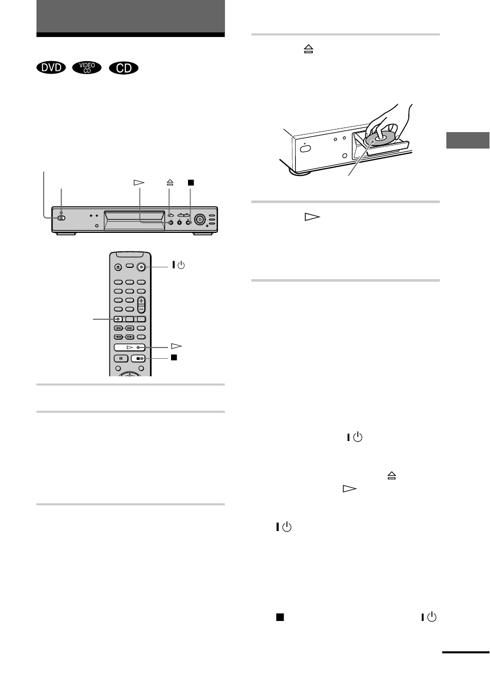 Playing discs, N (29 | Sony DVP-NS300 User Manual | Page 29 / 76