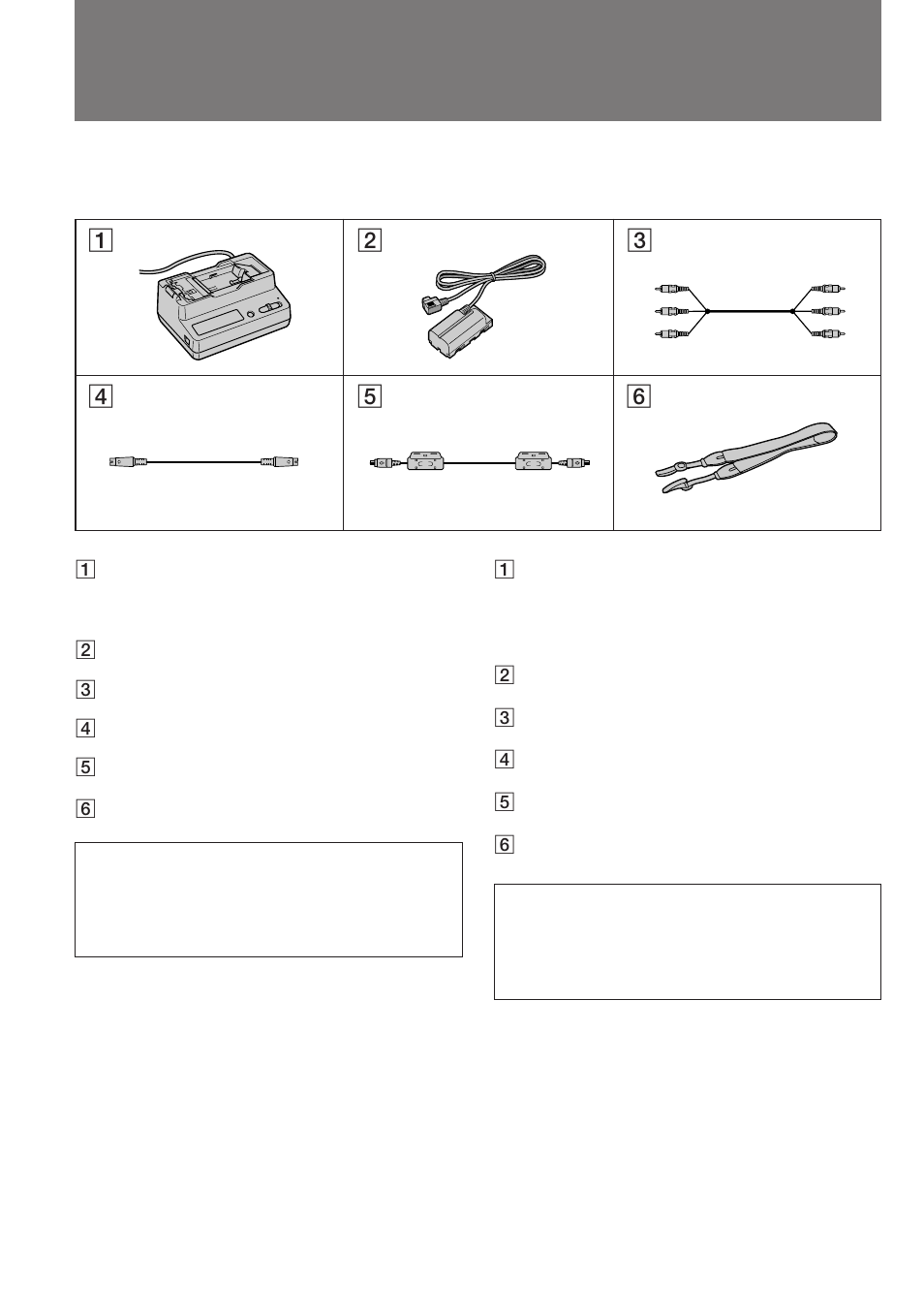 Comprobación de los accesorios suministrados, Checking supplied accessories | Sony GV-D300 User Manual | Page 6 / 88