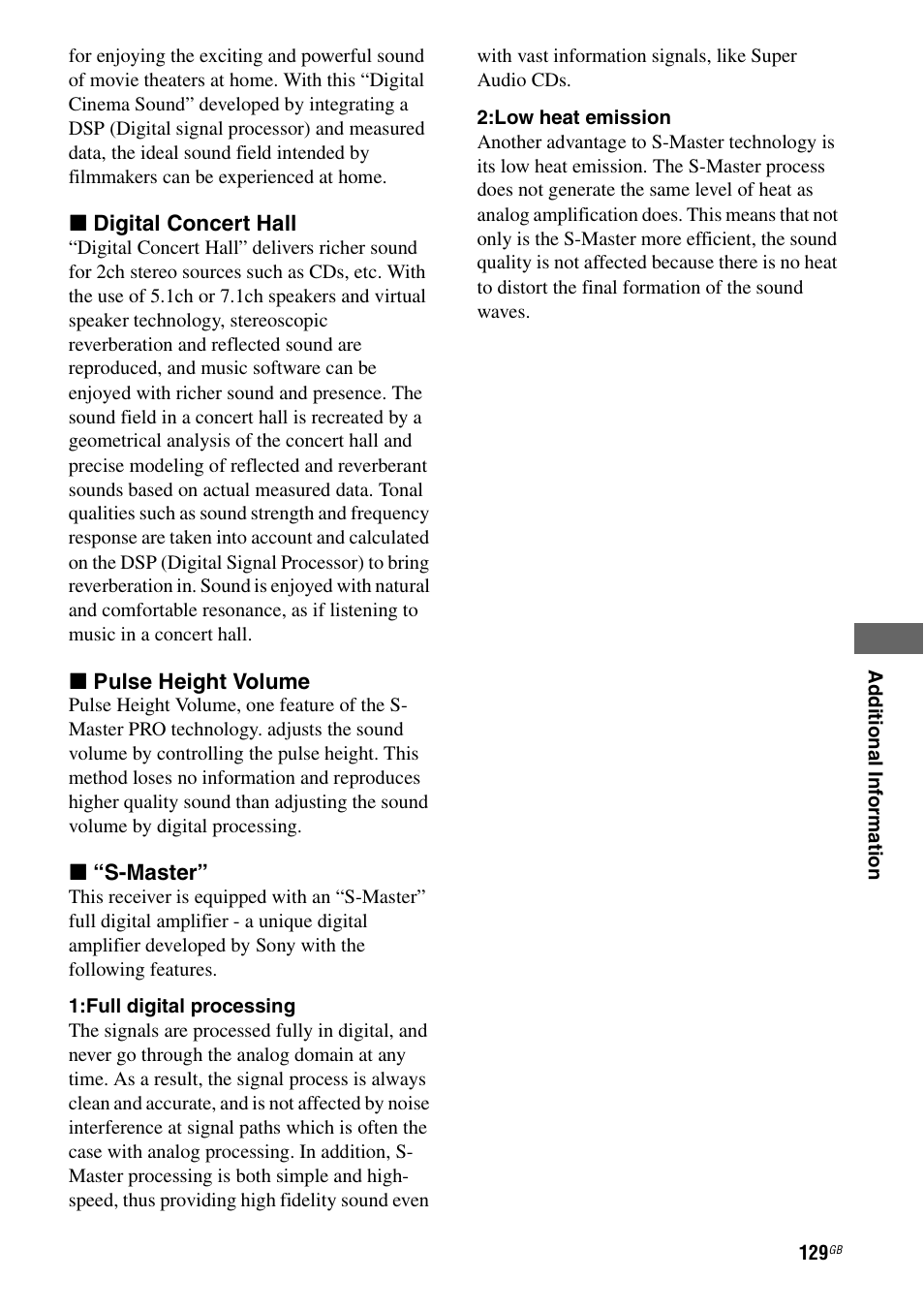 Sony STR-DA7100ES User Manual | Page 129 / 139