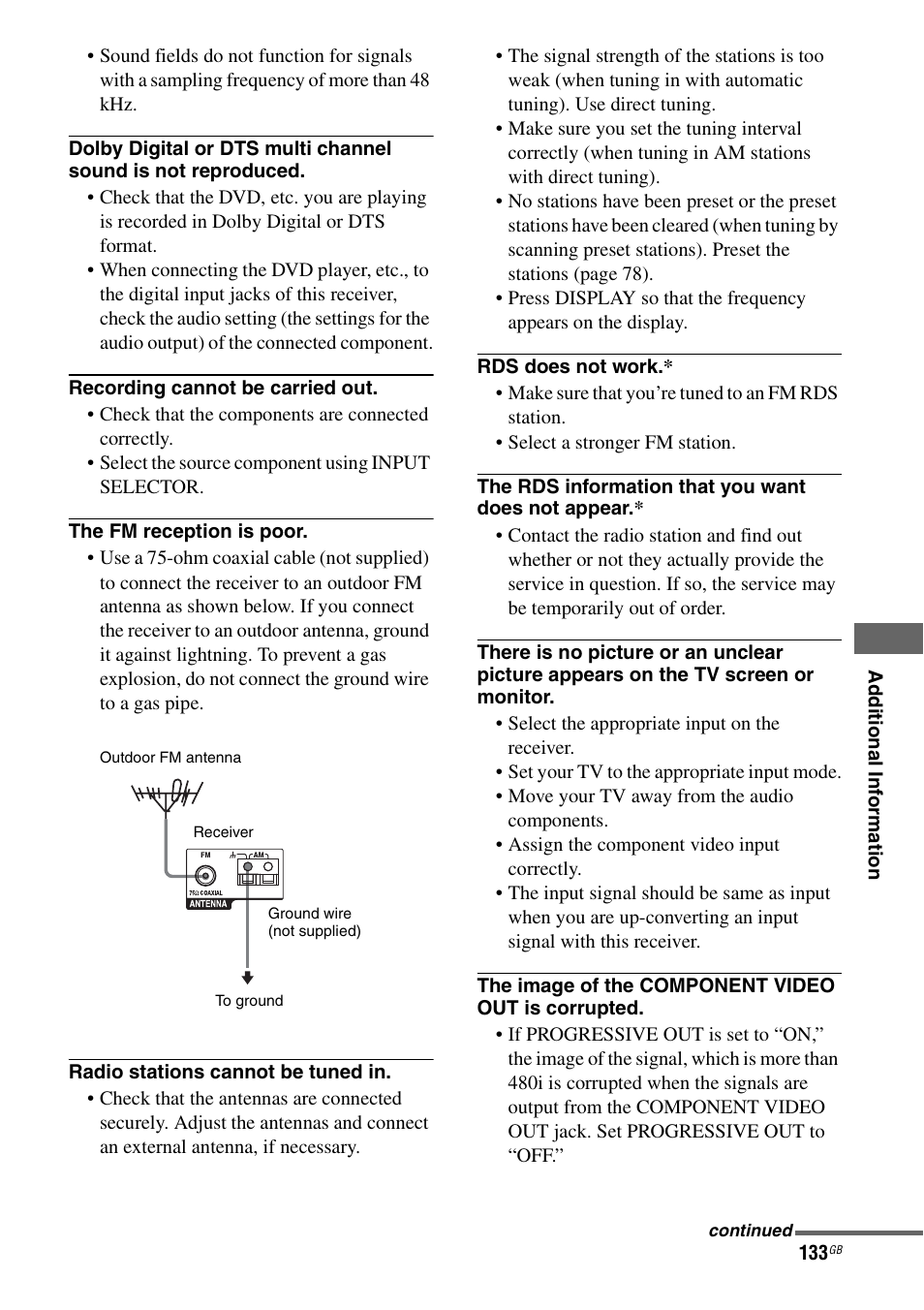 Sony STR-DA7100ES User Manual | Page 133 / 139