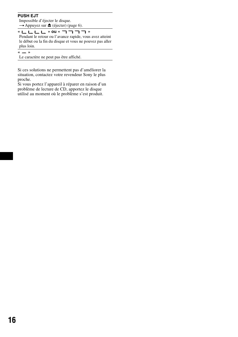 Sony CDX-GT111 User Manual | Page 46 / 76