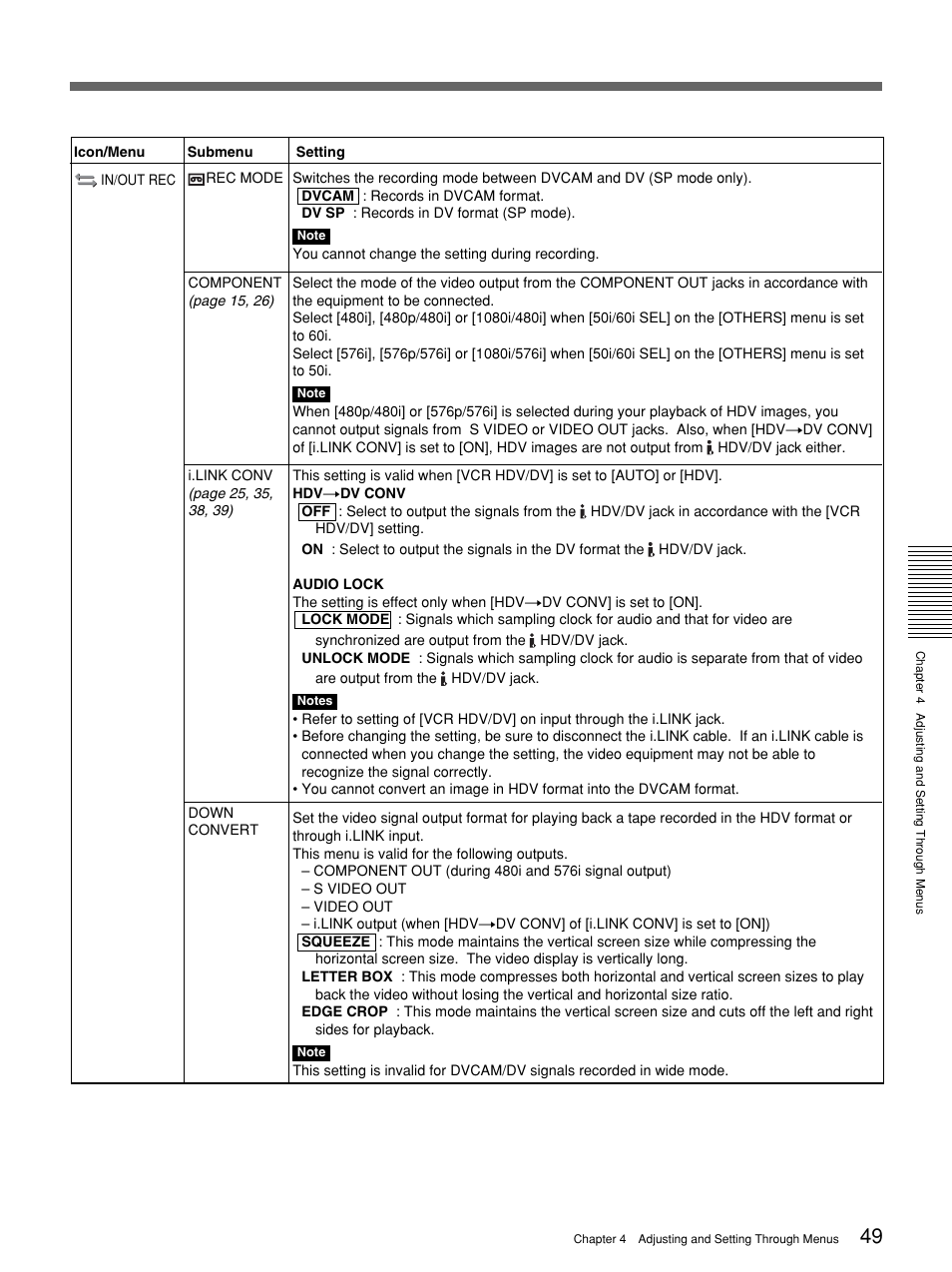 Sony 1080i User Manual | Page 49 / 76