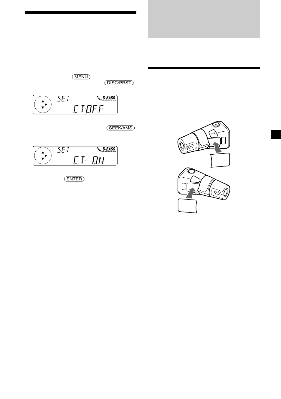 Weitere funktionen, Anbringen der aufkleber auf dem joystick, Automatisches einstellen der uhr | Sony MDX-CA580 User Manual | Page 51 / 152