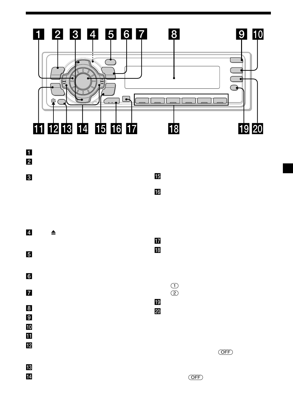 5posizione dei comandi | Sony MDX-CA580 User Manual | Page 95 / 152