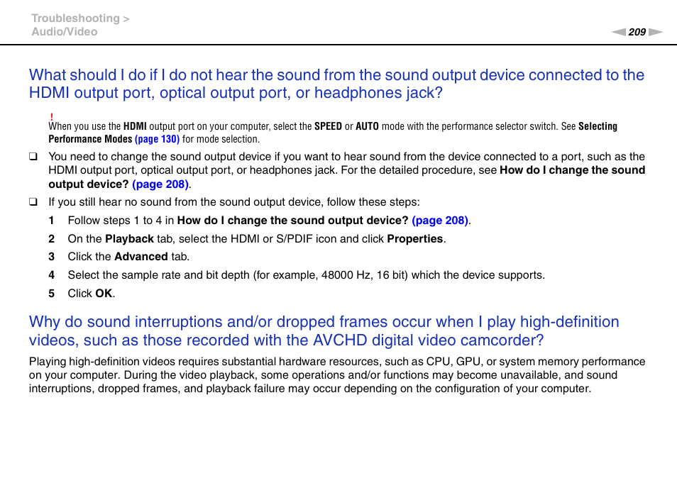 Sony VPCZ13 User Manual | Page 209 / 217