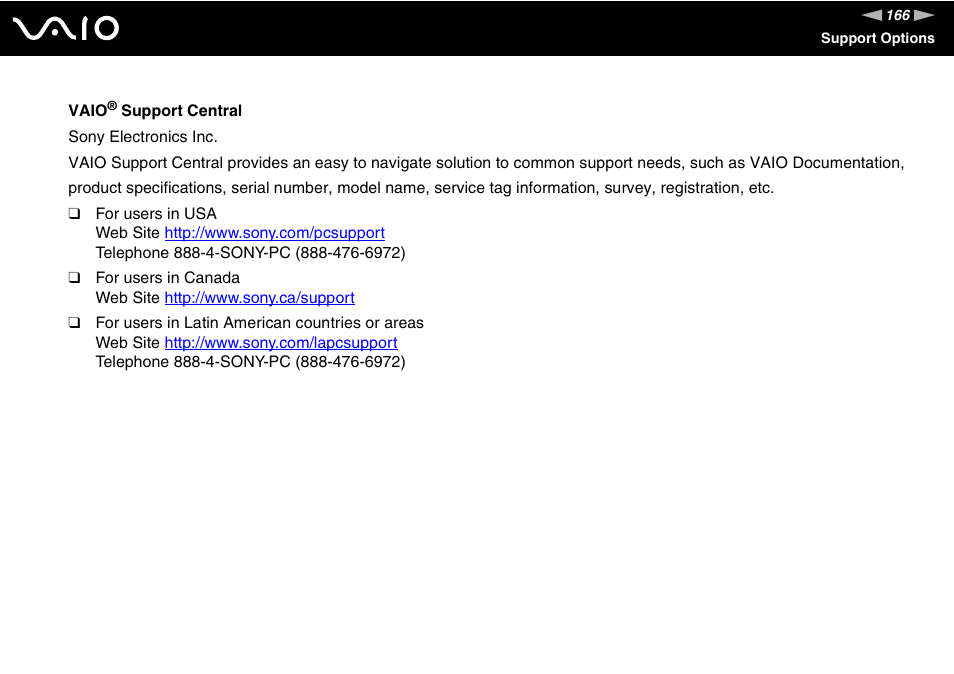 Sony VGN-FJ100 User Manual | Page 166 / 170