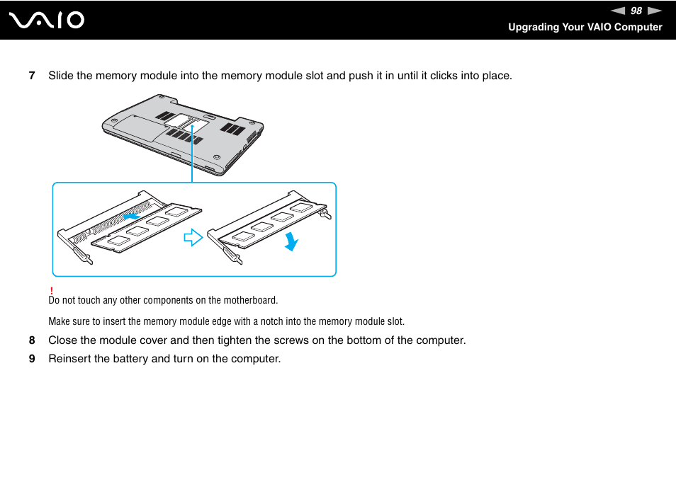 Sony VGN-FJ100 User Manual | Page 98 / 170