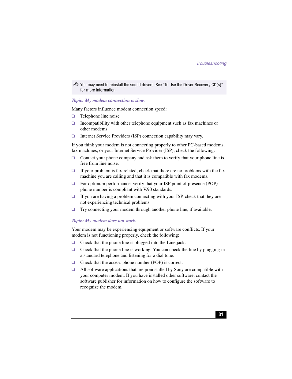Sony PCV-RX590G User Manual | Page 26 / 39