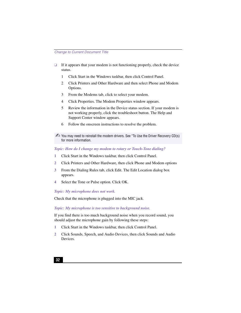 Sony PCV-RX590G User Manual | Page 27 / 39