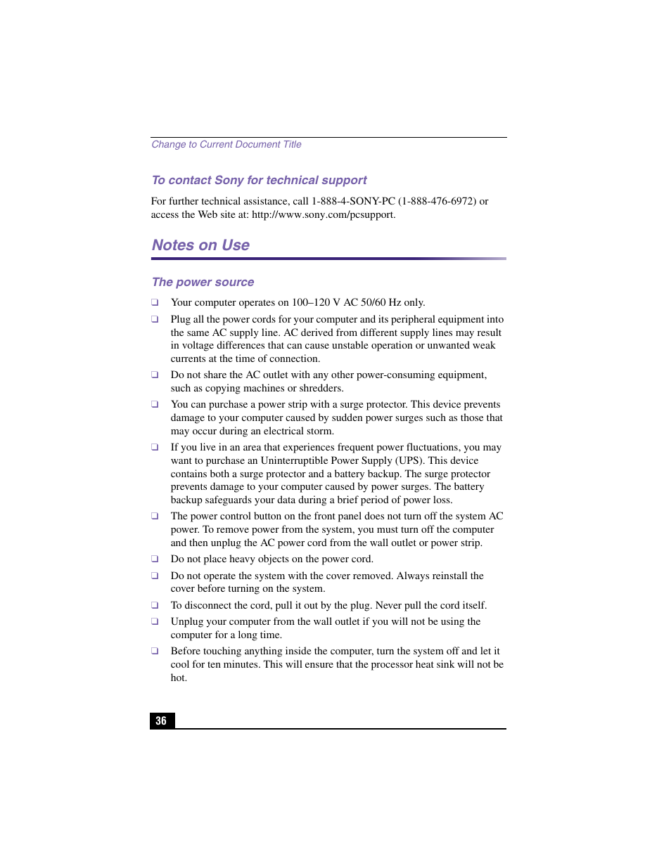 Sony PCV-RX590G User Manual | Page 31 / 39