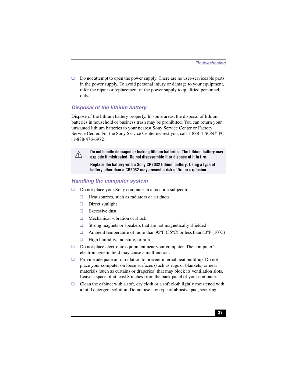 Sony PCV-RX590G User Manual | Page 32 / 39