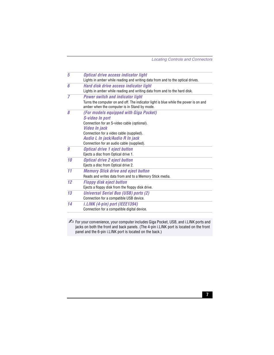 Sony PCV-RX590G User Manual | Page 5 / 39