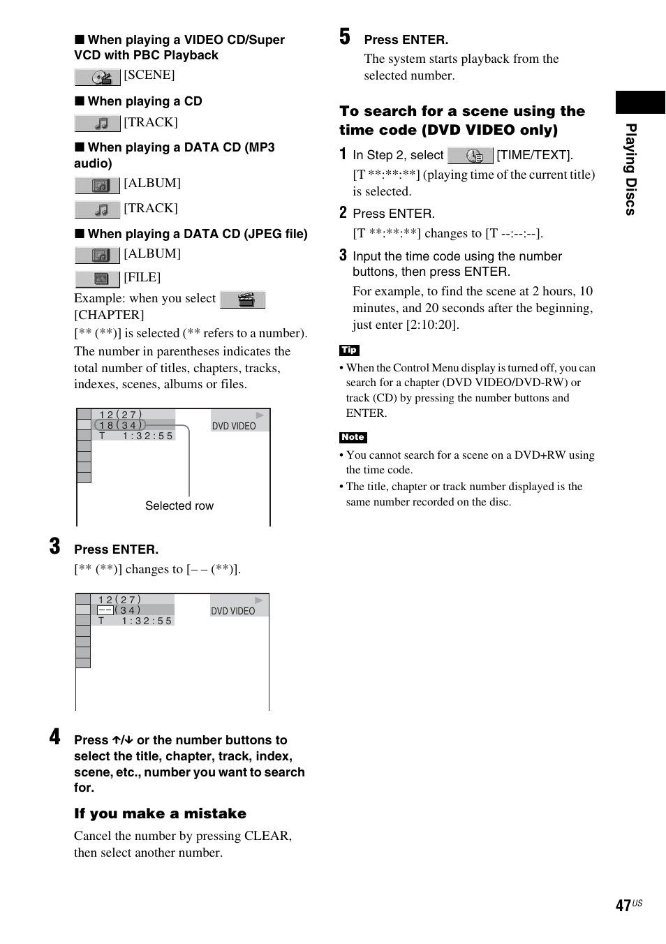 Sony DX250 User Manual | Page 47 / 96