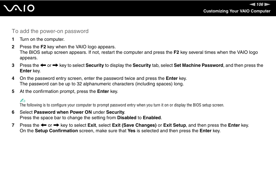 Sony VGN-SZ300 User Manual | Page 106 / 230