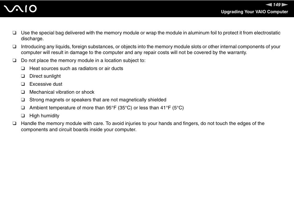 Sony VGN-SZ300 User Manual | Page 149 / 230