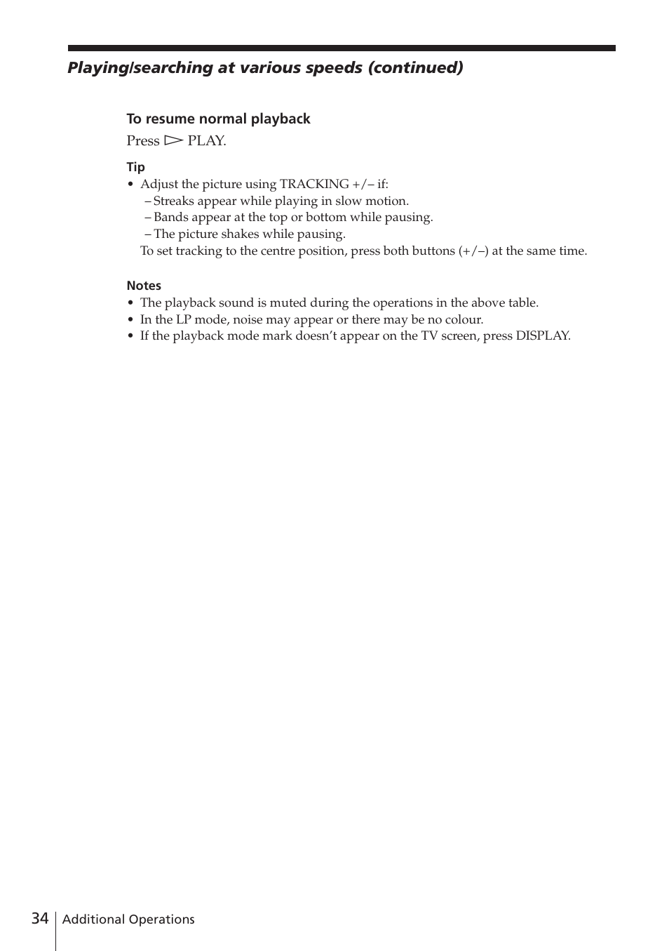 Sony SLV-E580EE User Manual | Page 34 / 56