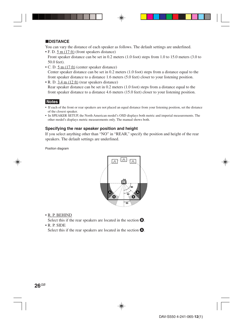 Sony DAV-S550 User Manual | Page 26 / 84